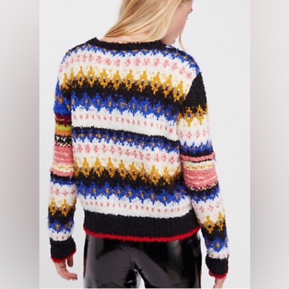 FREE PEOPLE BEST DAY EVER COLORBLOCK CREWNECK
SWEATER - Picture 8 of 8